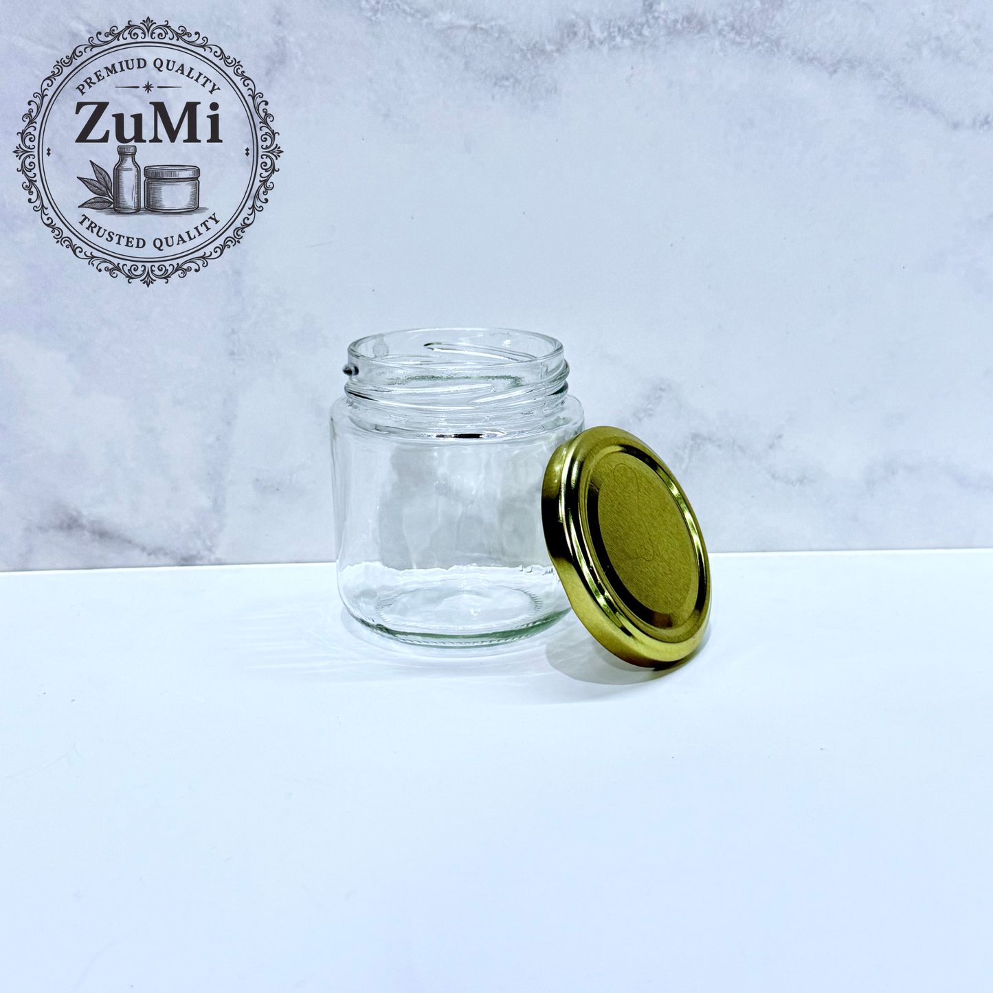 Frasco de 200ml c/tapa Dorada