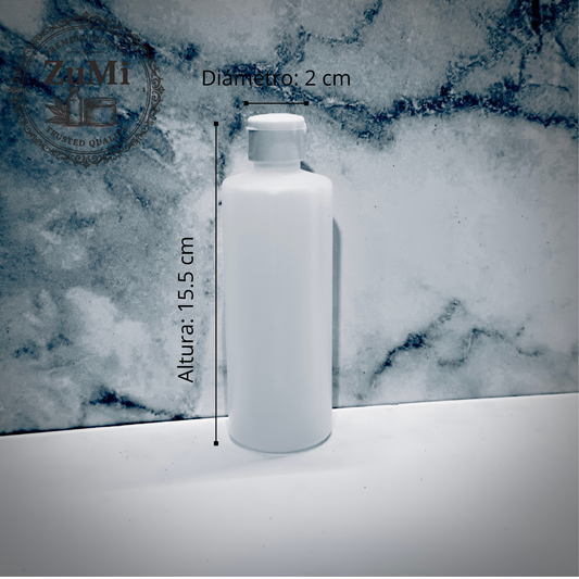 Botella Plástica de 125 ml con Tapa Flip-Top R-24