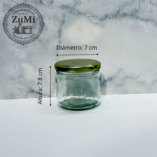 Frasco de 200ml c/tapa Dorada