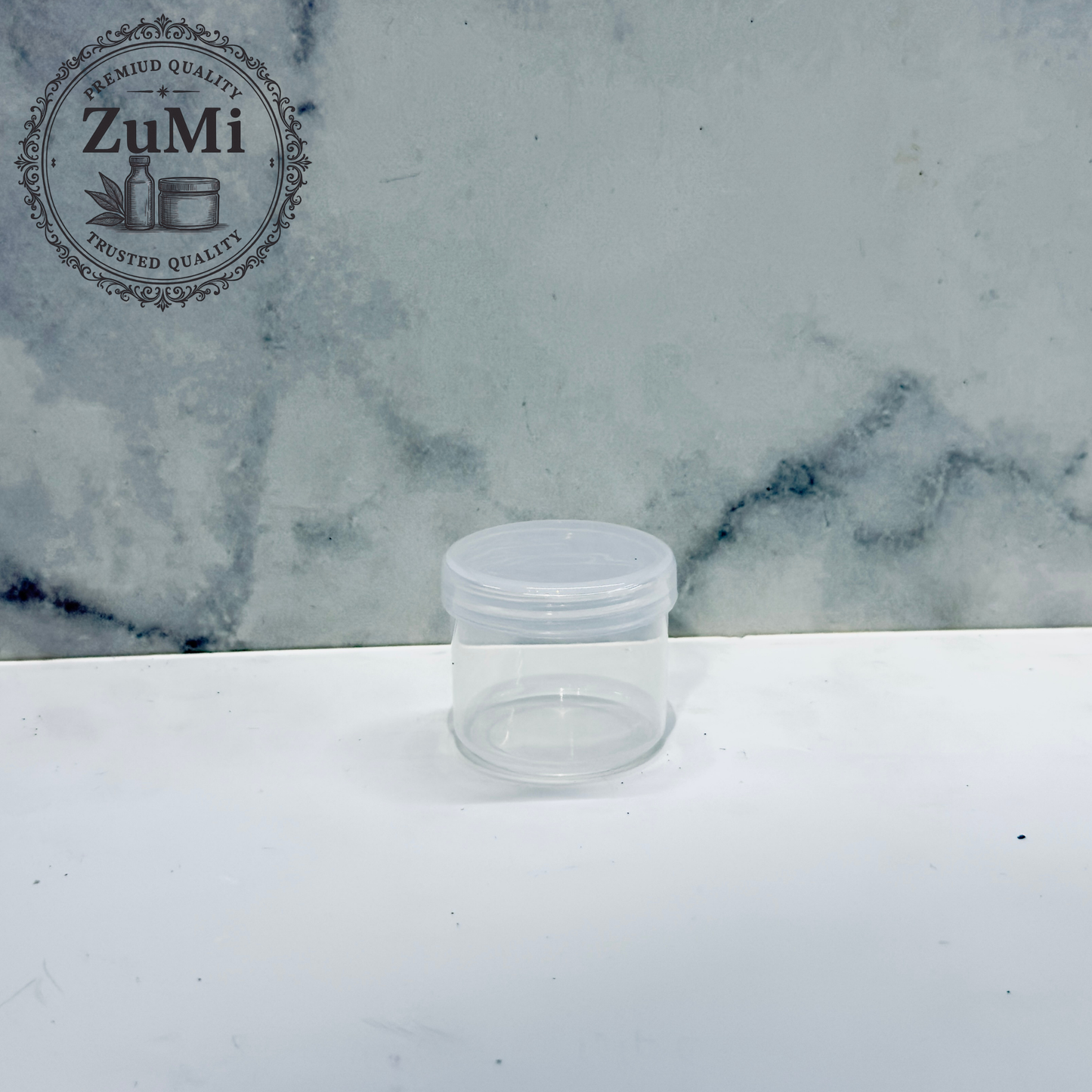 Pomadera Transparente de 35g con Tapa Rosca